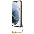 GUESS Telefontok a Samsung Galaxy A55, 4G Charms Collection Hardcase, barna
