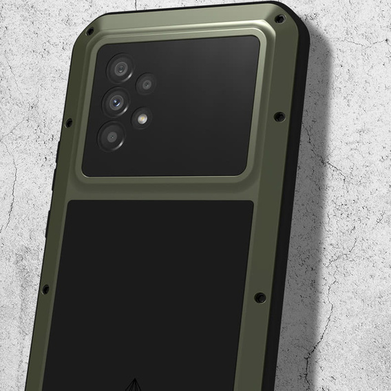 Love Mei Telefontok a Samsung Galaxy A53 5G, armored with glass, zöld