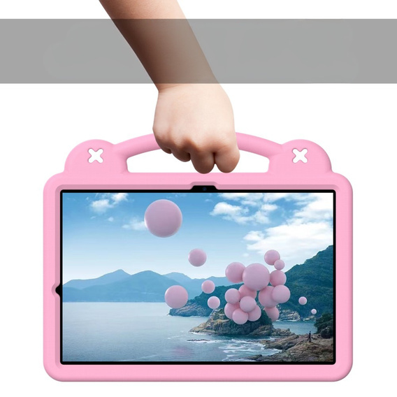 Gyermek tok Samsung Galaxy Tab S10+ Plus, Cute Patterns, állvánnyal, rózsaszín