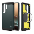 Spigen tok Samsung Galaxy S25 Ultra készülékhez, Tough Armor Mag Mag MagSafe, zöld + 9H edzett üveg