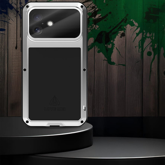 Páncélozott tok edzett üveggel iPhone 17-hez