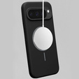 Szilikon tok a Google Pixel 10 Pro XL-hez, MagSafe-hoz, fekete