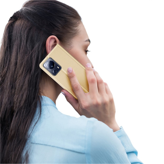 Dux Ducis Telefontok a Xiaomi 13 Lite, Skinpro, arany