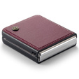 Tojás Samsung Galaxy Z Flip7 FE / Z Flip6, CASEME Litchi Leather, piros