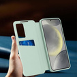Flip tok Samsung Galaxy A56 5G, Smart View Wallet, zöld