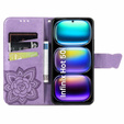 Pattintható tok a Infinix Hot 50i 4G, Butterfly, lila