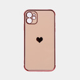 Telefontok a Apple iPhone 11, Electro heart, rózsaszín rose gold