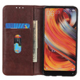 Telefontok a Samsung Galaxy S24, Wallet Litchi Leather, barna