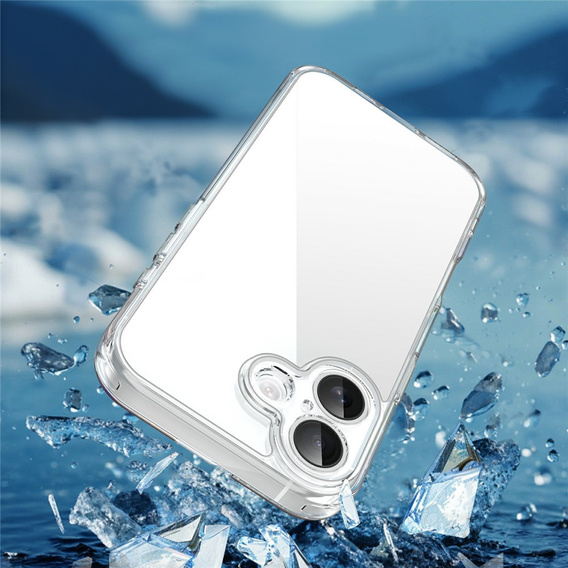 Tok iPhone 17 készülékhez, kamerafedéllel, átlátszó
