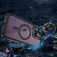 Tok iPhone 14 Pro, ERBORD Impact Guard, MagSafe, fekete