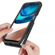 Tok Motorola Moto G42 4G készülékhez, Shockproof, fóliával, fekete