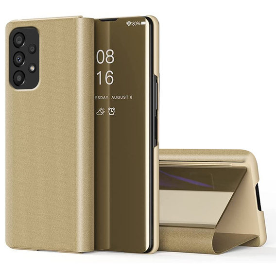 Telefontok a Samsung Galaxy A13 4G, Clear View, arany