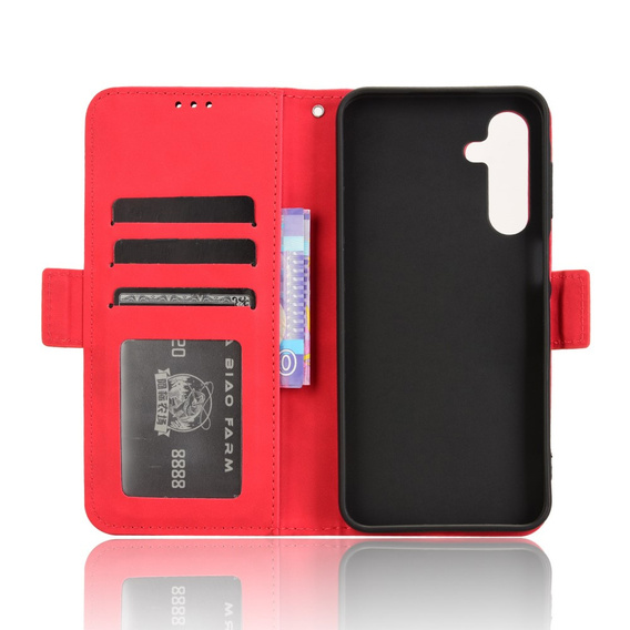Pattintható tok a Samsung Galaxy A26, Card Slot, piros