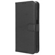 Pattintható tok a Infinix Hot 40i, Wallet Smart Magnet, fekete