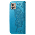 Pattintható tok a Motorola Moto G32, Butterfly, kék