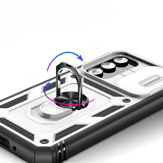 Telefontok a Samsung Galaxy A54 5G, CamShield Slide, fehér / fekete