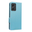 Pattintható tok a Xiaomi Redmi Note 12 5G / POCO X5 5G, Wallet Litchi Magnet, kék
