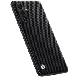 Bőr tok Samsung Galaxy M55 5G, leather hybrid, carbon fekete