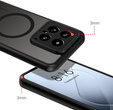 Tok Xiaomi 14T Pro-hoz, MagSafe, ERBORD Matt Case, fekete + képernyőüveg