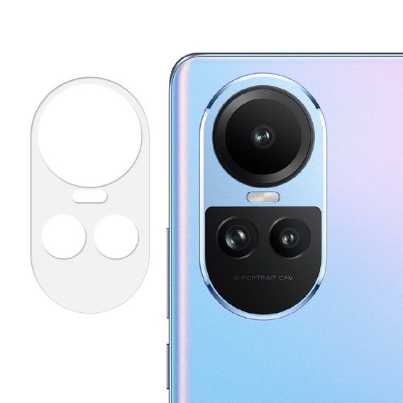 2x ERBORD edzett üveg a kamera számára, hogy Oppo Reno 10 / 10 Pro, átlátszó