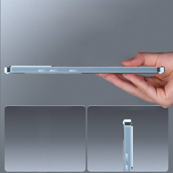 Kameravédő tok Samsung Galaxy S20 FE, CamShield MagSafe, átlátszó / kék
