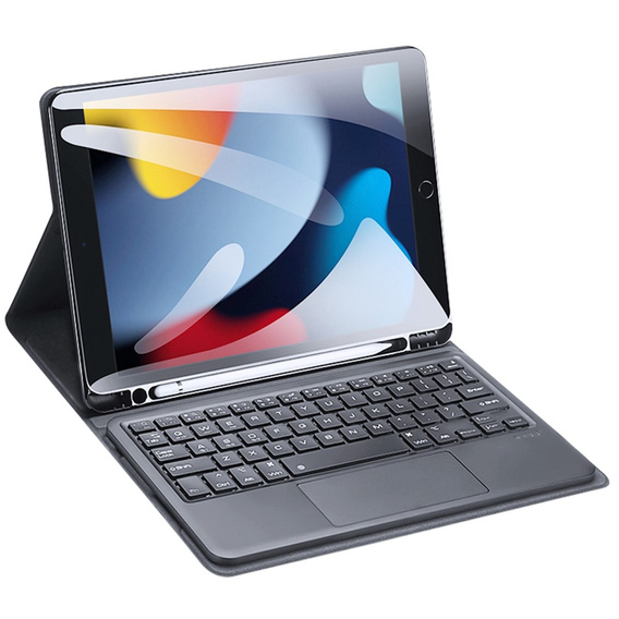 Tok + billentyűzet iPad 10.2 2021/2020/2019, Dux Ducis Magnetic Keyboard, fekete