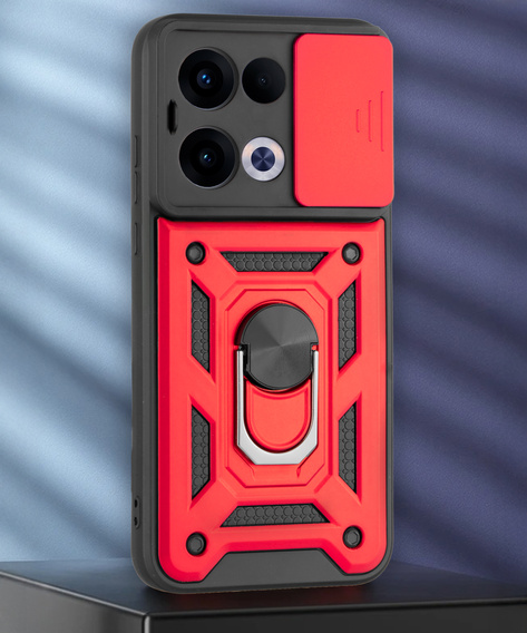 Telefontok a Oppo Reno 13, CamShield Slide, piros