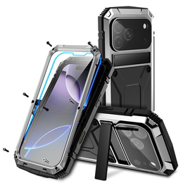 R-JUST tok állvánnyal és beépített üveggel iPhone 17 Pro Max készülékhez