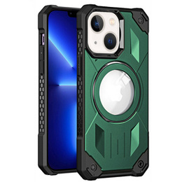 Tok iPhone 14, strapabíró, MagSafe-hoz, zöld