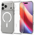 Spigen Ultra Hybrid MagSafe tok iPhone 17 Pro Max készülékhez, átlátszó / fehér