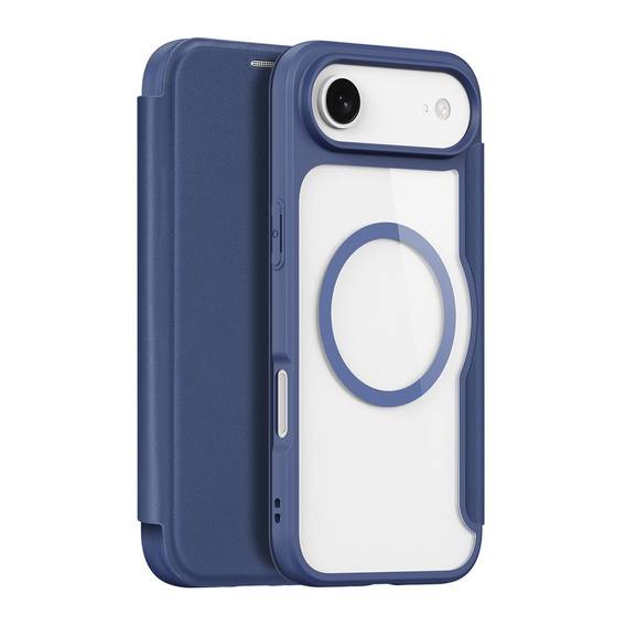 Dux Ducis tok iPhone Air, Skin X Pro, pánttal, MagSafe-hoz, tengerészkék