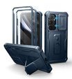 Páncélozott tok a Samsung Galaxy S25+ Plus, Dexnor Full Body (Two Frames), sötétkék