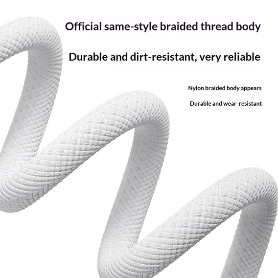 Mágneses USB-C töltőkábel Apple Pencilhez (2. generáció), fehér