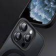 Tok iPhone 11 Pro-hoz, MagSafe, ERBORD Matt Case, fekete + képernyőüveg