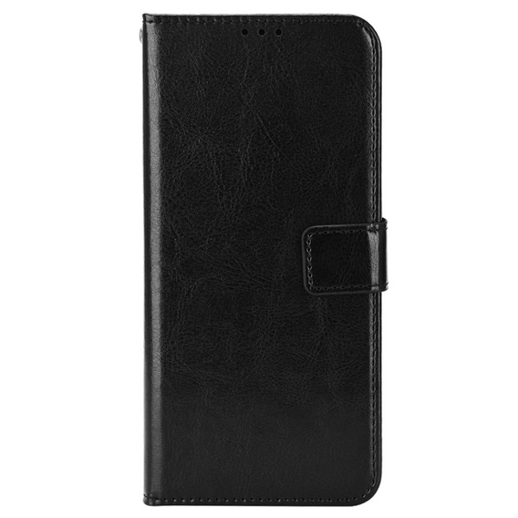 Pattintható tok a Realme C33, Crazy Horse Wallet, fekete