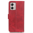Pattintható tok a Motorola Moto G53 5G / G13 / G23, Wallet, piros