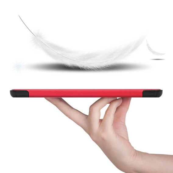 tok Samsung Galaxy Tab S9 FE-hoz, háromrétegű, piros