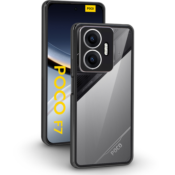 Mágneses Dual Glass tok a Xiaomi Poco F7 5G számára