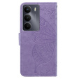 Pattintható tok a Realme 14X / Realme C75, Butterfly, lila