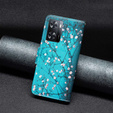 Pattintható tok a OPPO A57 / A57s, Wallet, Sakura, kék