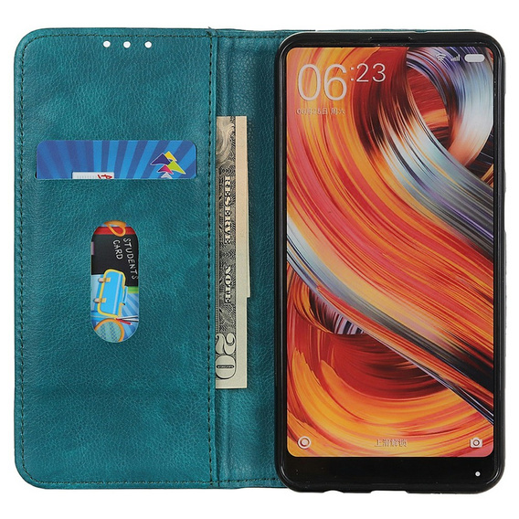 Telefontok a Samsung Galaxy A56, Wallet Litchi Leather, zöld