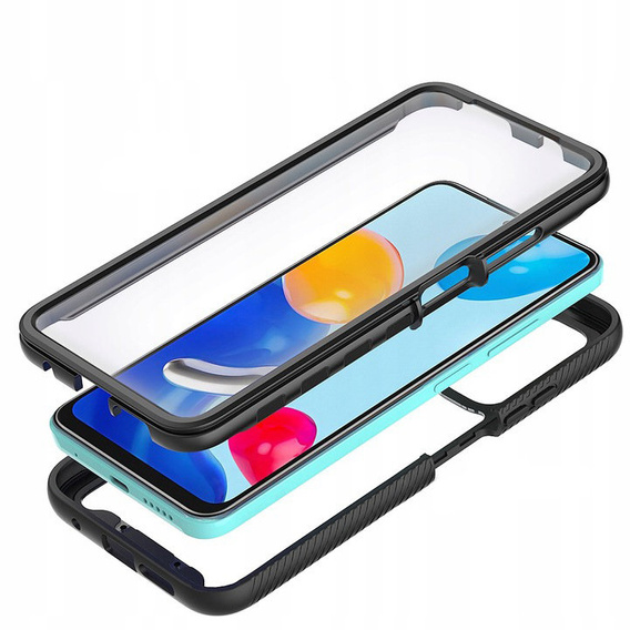 Tok Xiaomi Redmi Note 11 Pro / Pro 4G készülékhez, Shockproof, fóliával, kék