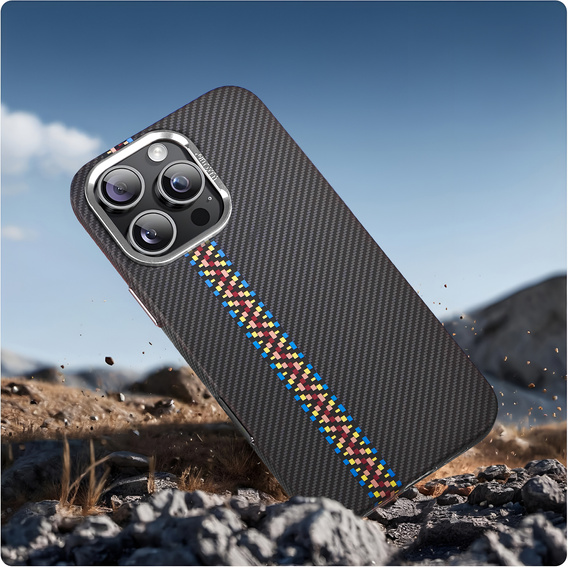 Tok iPhone 16 Pro Max, Carbon Fiber MagSafe, fekete