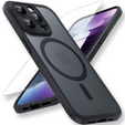 Tok iPhone 11 Pro-hoz, MagSafe, ERBORD Matt Case, fekete + képernyőüveg