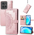 Pattintható tok a Motorola Edge 50 Neo / Motorola ThinkPhone 25, Mandala, rózsaszín rose gold