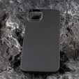 Tok iPhone 13, Aramid Fiber Cover, fekete