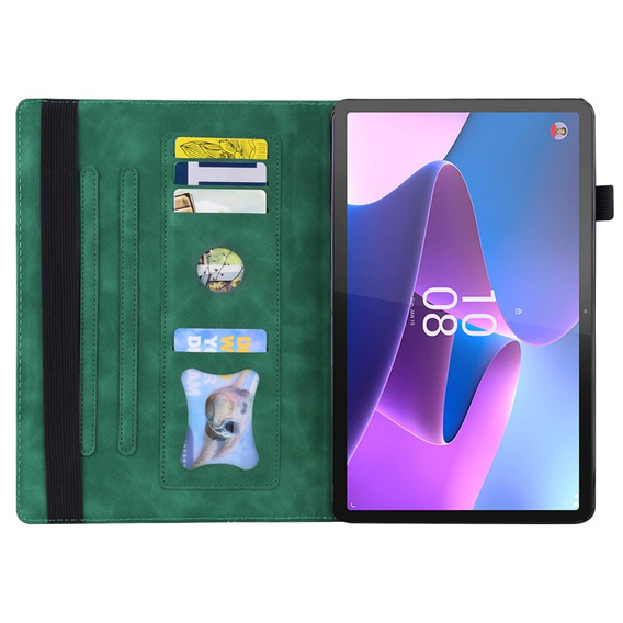 Tok Lenovo Tab P11 Pro Gen 2 TB132FU TB132XU 11.2", Classic, tolltartóval, zöld