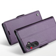 CASEME flip tok Samsung Galaxy A54 5G, Litchi Wallet, lila