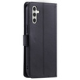 Flap tok Samsung Galaxy A55 5G, Rhombus Crossbody Leather, fekete