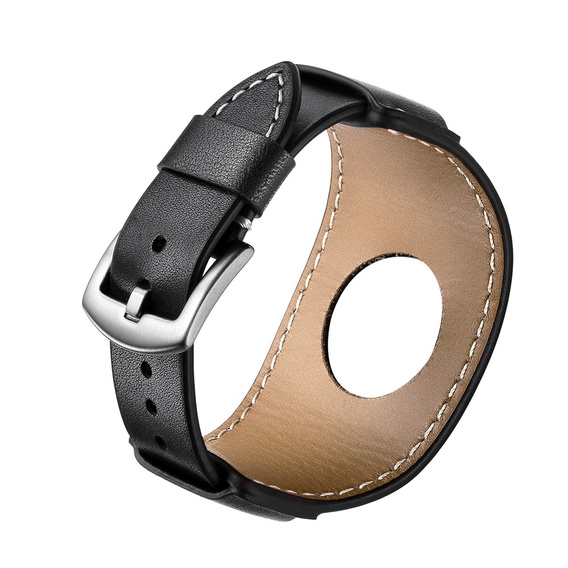 Bőrszíj Apple Watch 1/2/3/4/4/5/6/7/8/SE/Ultra 42/44/45/49mm, fekete